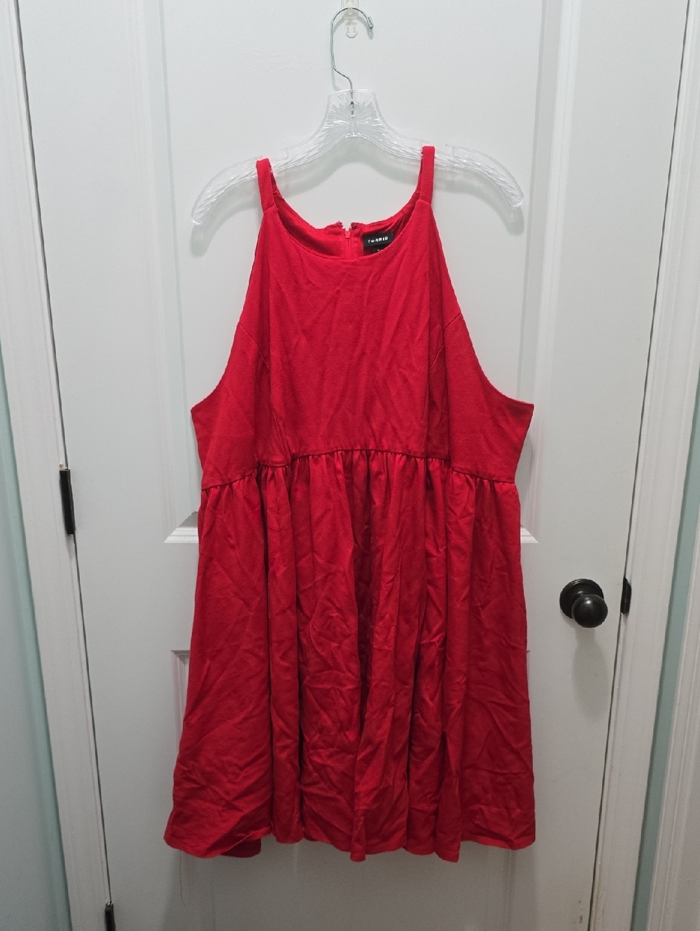 Torrid Red Sleeveless Dress with Back Zip Size 26